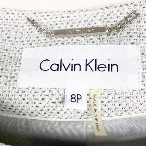 Calvin Klein Skirt Suit Set Short Sleeve Blazer - Picture 2 of 9